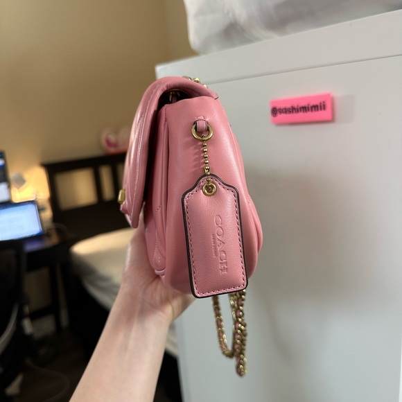 NWOT Coach Pillow Quilted Madison Shoulder Bag 18 - Bubblegum Pink - Picture 7 of 9